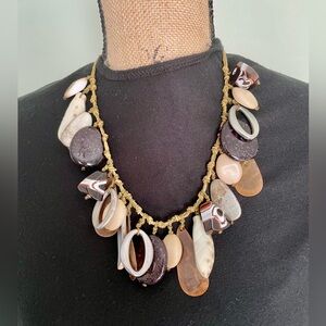 Chico's Earthy Tones Statement Necklace